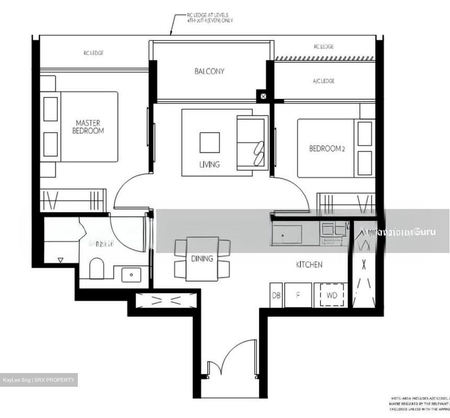 Amber 45 (D15), Apartment #501510131